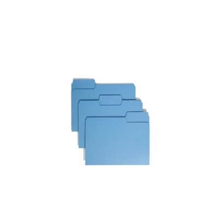 Smead Pressboard Folder, Big Tab, Blue, 100PK 11986