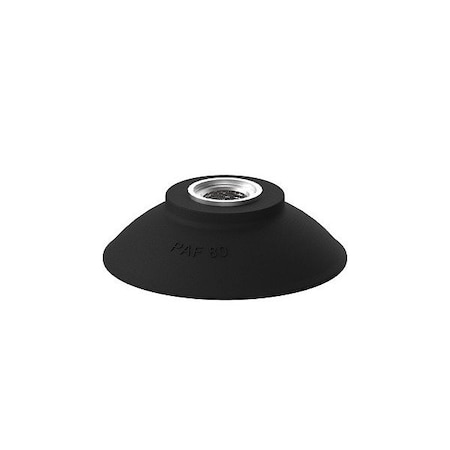 Piab Vacuum Cup, Nitrile/PVC, 80 mm dia., PK5 S.PAF80NP60.XXX.00