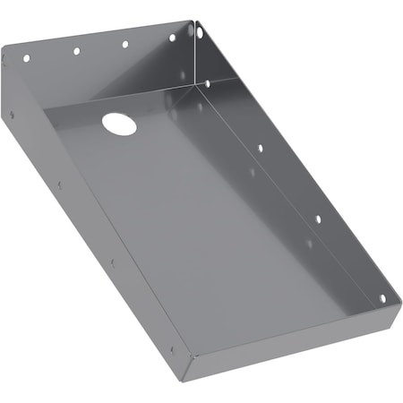 Amgood Stainless Steel Printer Tray. 10 in x 6-1/2 in. x 2 in., 18-Gauge 430 Stainless Steel AMG WS-PRINTER-TRAY-Z