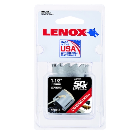 Lenox Lenox Speed Slot 1-1/2 in. Carbide Tipped Hole Saw LXAH3112