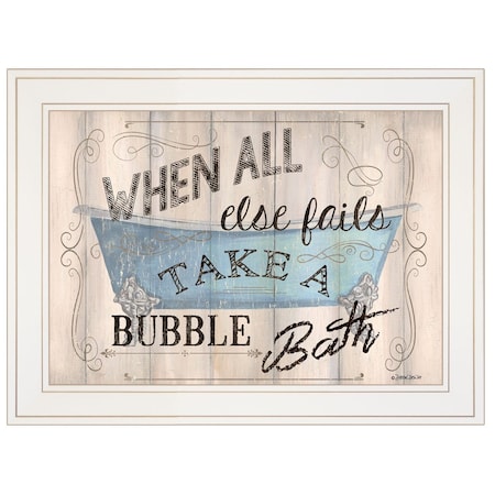 Homeroots Bathroom Humor 3 White Framed Print Bathroom Wall Art 404855