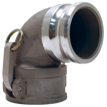 Dixon Cam/Groove 90 Adapter, Couplr Elbow, SS, 3" 300DA-90SS