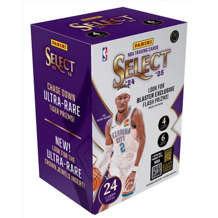 2024/25 Panini Select Panini Select NBA 2024/25 Basketball Blaster Box Trading Cards Multicolored 2-18064-20