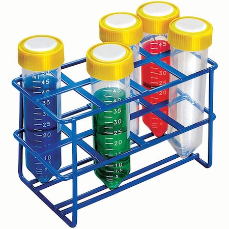 Jorgensen Laboratories Test Tube Rack, Holds Eight 50mL Tubes J0879A