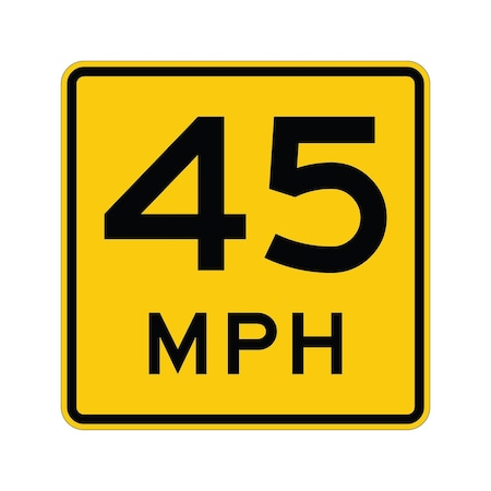 Sign Solutions Usa Traffic Sign, 30 in Width, Aluminum Sign, Square DUS12DFO3030W13-1P45