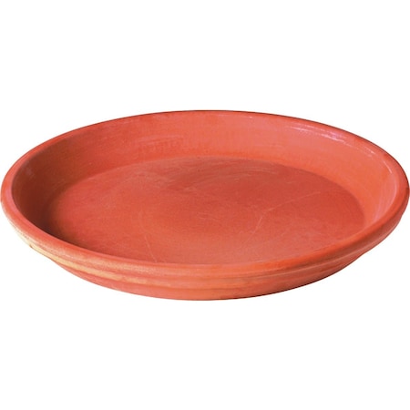 Deroma 2'' Red Terracotta Clay Standard Saucer 87071PZ