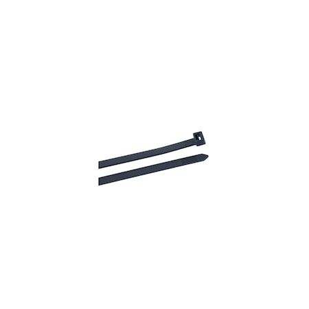 Ecm Industries Cable Ties, Black, 8 In, 100PK 46-408UVB