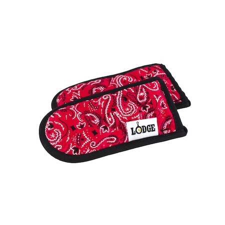 Lodge Set of 2 Red Bandana Hot Handle Holders, 12PK HHBAN41
