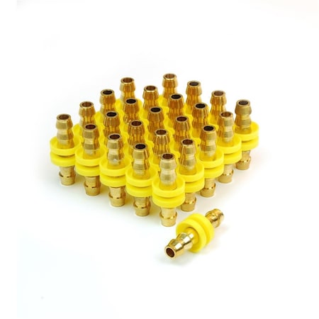 Distraccion 0.37 x 0.37 in. Push on Barb Hose Splicer Hose Fitting - 25 Piece DI1867870