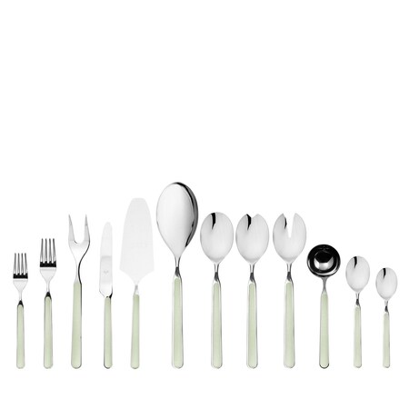 Mepra Fantasia Flatware Set - 67 Pieces - Sage 10S622067