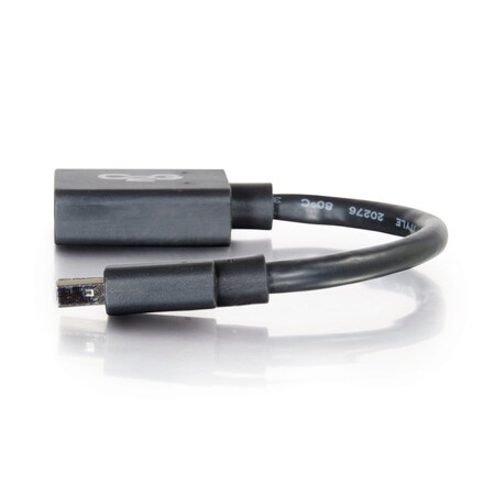 C2G 6in Mini DP M to DP F Black 54303