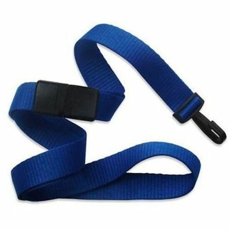 Brady MicroWeave Lanyard with Narrow Plastic No-Twist Hook - Royal Blue 2138-4040