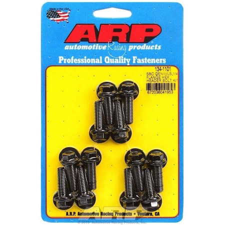 Arp 134-1101 8 x 0.98 in. 6 Point Header Bolt Kit for Chevrolet Gen III LS Series Small Block ARP134-1101