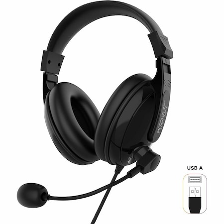 Morpheus 360 DELUXE MULTIMEDIA STEREO USB HEADSET-ADJUSTABLE MICROPHONE-COMFORTA HS3500SU