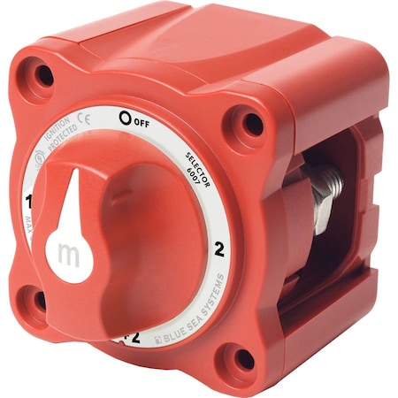 Blue Sea Systems Blue Sea 6007 m-Series (Mini) Battery Switch Selector Four Position Re 6007