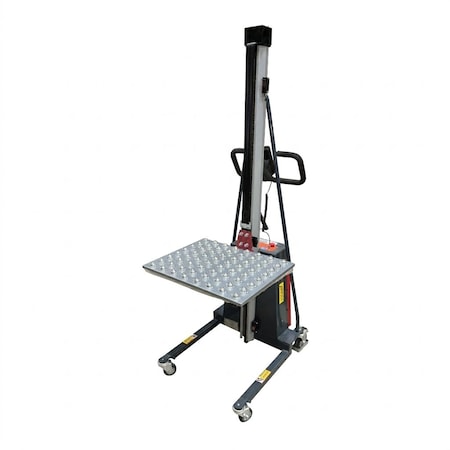 Pake Handling Tools Powered Ball Conveyor Transfer Lift Trucks, 330lb, 68in Lift Height PAKWP10-BP01
