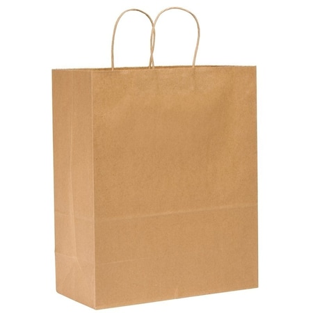 Duro Bag Duro Bag Dubl Life 87128 Shopping Bag, 65 lb Capacity, Kraft Paper, Brown 87128