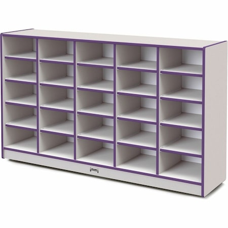 Jonti-Craft Rainbow Accents 25 Tub Mobile Storage, without Tubs, Purple 4025JCWW004