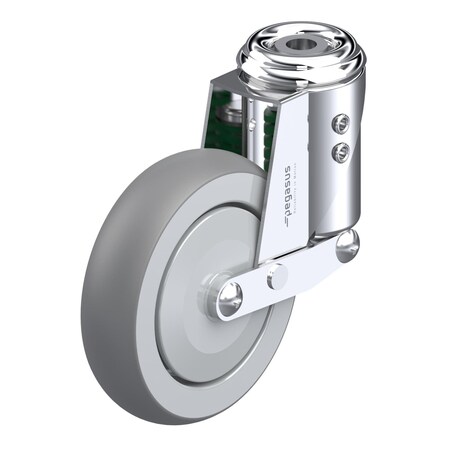 Blickle Cstr, Shck Absr Swvl Ho Kp, Gry TPR, 220 lb P16S-RP050K-H