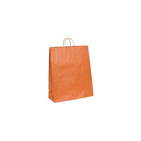 Bubblefast 200-16 x 6 x 19 1/4'' Orange Tinted Shopping Bags, 200PK BFBGS1119O