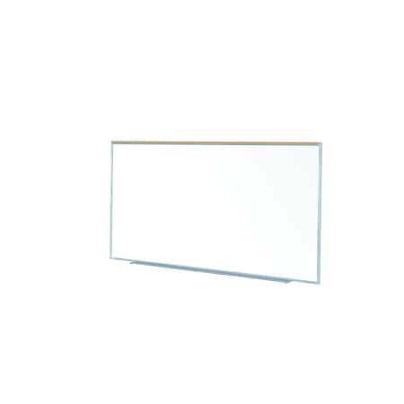 Ghent Proma Magnetic Porcelain Whiteboard, Aluminum Frame and Maprail, 5'H x 10'W M1P-510-1M