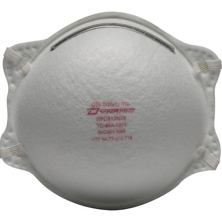 Dynamic Standard N95 Disposable Respirator, 20PK 270-RPD513N95