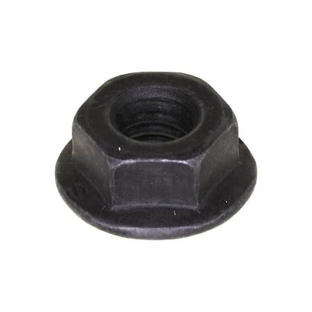 Auveco GM & Nissanhex Flange Nut M6-1.0 Black Phosphate Class 9, 100PK 19205