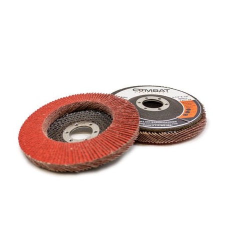 Renegade Products Usa Ceramic Shredder High Density Flap Discs 4-1/2" x 7/8", Type 29, 80 Grit DF4.5X7/8X80SHREDDER
