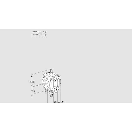 Honeywell Kromschroder Pressure Switch - 500 mBAR, 46mm Orifice, valVario System Accessory KS88033175