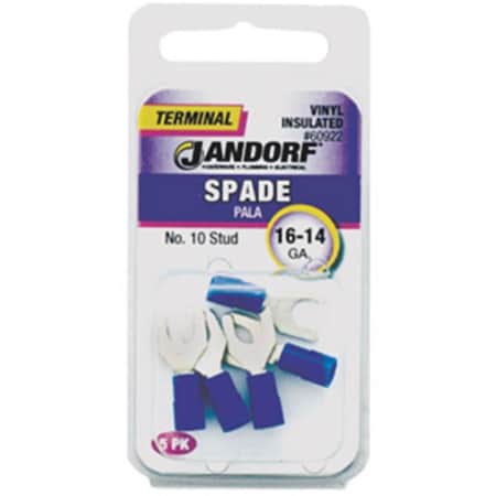 Jandorf Specialty Hardw 60922 Vinyl Insulated Spade Terminal 1614 ga. 10 in. Stud 3401288