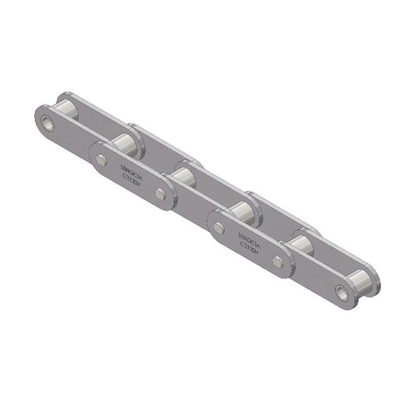 Senqcia Inspire Series SBR Conveyor Series Double Pitch Riveted Standard , 10 ft OAL, 3 P, 7/8 Dia x 1 W C2120RB