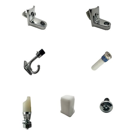 Hadrian ConcealedHingeKit, Zamac, Chrome 605010