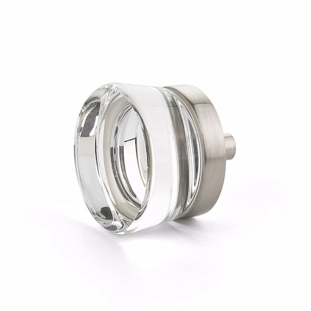 Schaub 1-3/8in City Lights Cabinet Knob Satin Nickel Finish 77-15