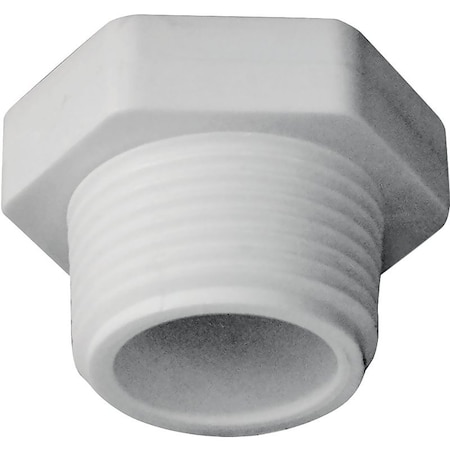 Lasco Pipe Plug, 34 in, MPT, PVC, White, SCH 40 Schedule 450007BC
