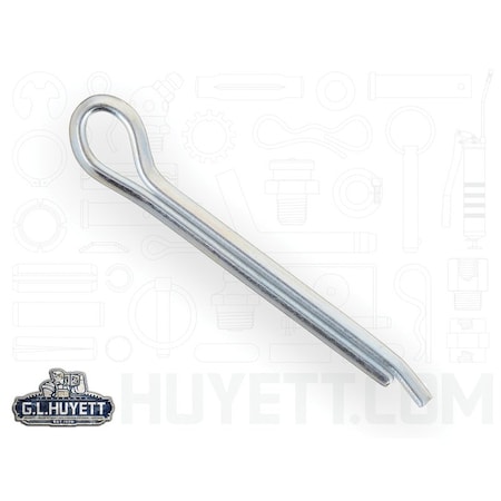 Huyett Hammerlock Cotter Pin, Zinc Plated Carbon Steel, 0.188 in Dia x 1.750 in Effective Length CPHZ-187-1750