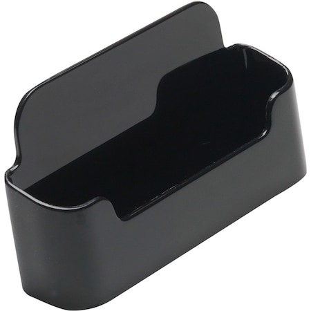 Deflecto Business Card Holder, Black, Plastic DEF90104