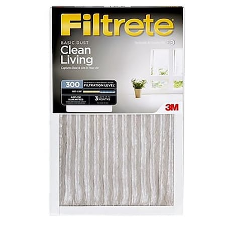 Filtrete 300DC6 Dust Reduction Filter, 20 in L, 16 in W, 6 MERV, 300 MPR 300-4