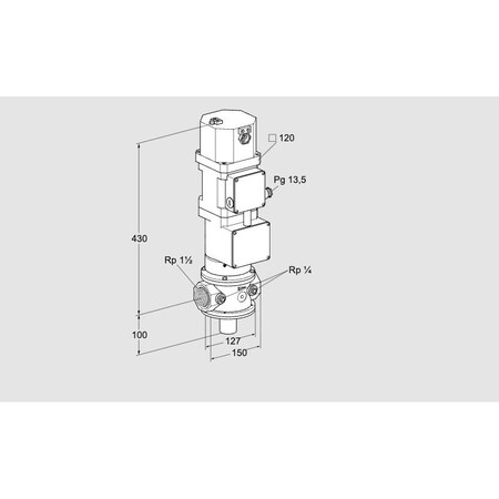 Honeywell Kromschroder VLV, MTR, GAS, VK 40R10W6XA43D KS85315018
