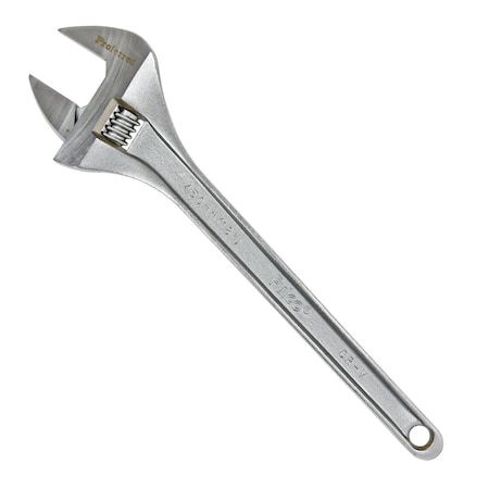 Proferred 18" Standard Adjustable Wrench, Chrome Finish T05017