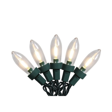 Hometown Holidays String Light, 120 V, 24.96 W, 100-Lamp, Transparent, Warm White, 67 ft L W11L2003