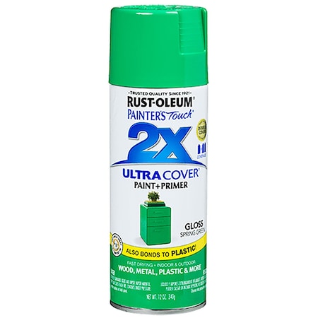 Rust-Oleum Painter's Touch 2X Ultra Cover Gloss Spring Green 12 Oz. Spray 314751