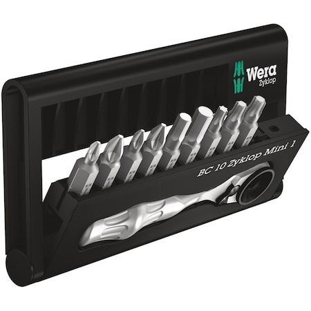 Wera Bit-Check 10 Zyklop Mini 1, 10 pieces 5073645001