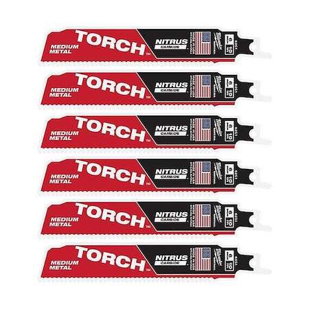 Milwaukee Tool 6 in x 10 TPI Reciprocating Saw Blade Combo Pack 48-00-6351, 48-00-6351