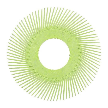 Scotch-Brite Radial Bristle Brush, SS, Gray, 6 in dia. 7100374845