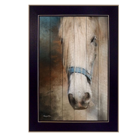 Homeroots Old Gray Mare Black Framed Print Wall Art 415693