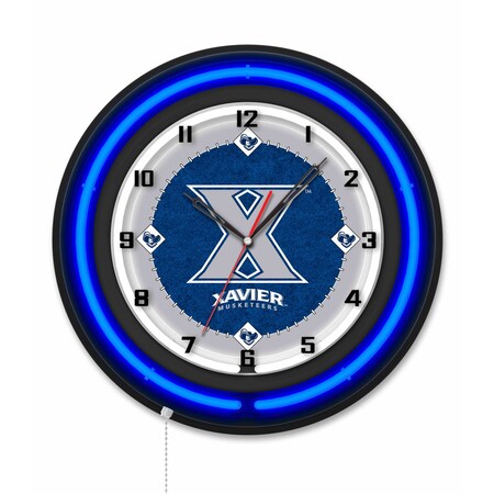 Holland Bar Stool Xavier 19 Double Neon Wall Clock Clk19BK