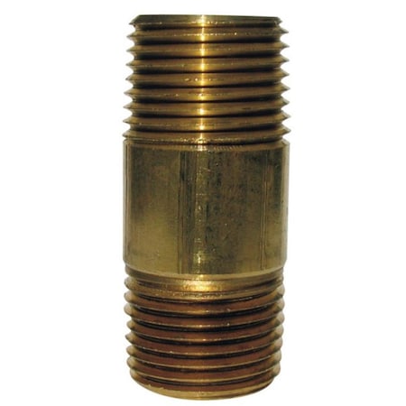 Jmf 0.75 x 5.5 in. Red Nipple Brass Pipe Fitting 47024