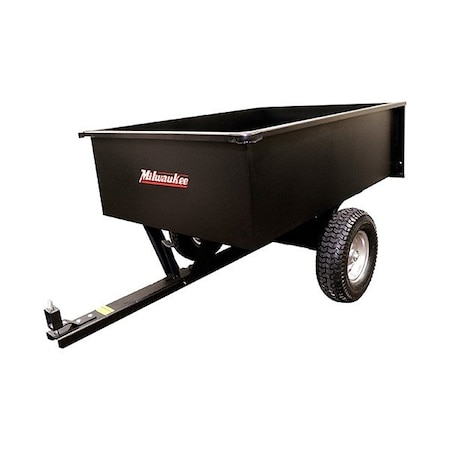 Milwaukee Hand Trucks Dump Cart, Black, Steel, 15 cu ft LC1500BM
