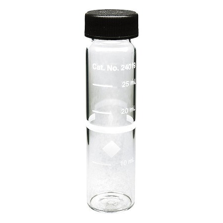 Hach Vial, 105.41 mm H, Black, PK6 2401906