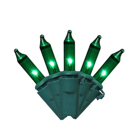 Celebrations Classic LED T5 Green 100 ct String Christmas Lights 24.75 ft. RT5100GRA